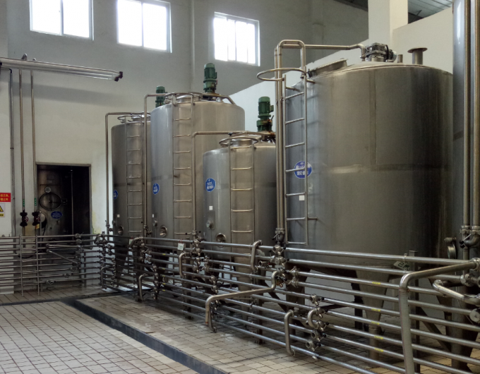 5000LPH thick texture greek Yogurt Making Equipment , Industrial Yogurt processing plant with cup filling