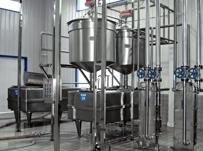 5000LPH thick texture greek Yogurt Making Equipment , Industrial Yogurt processing plant with cup filling