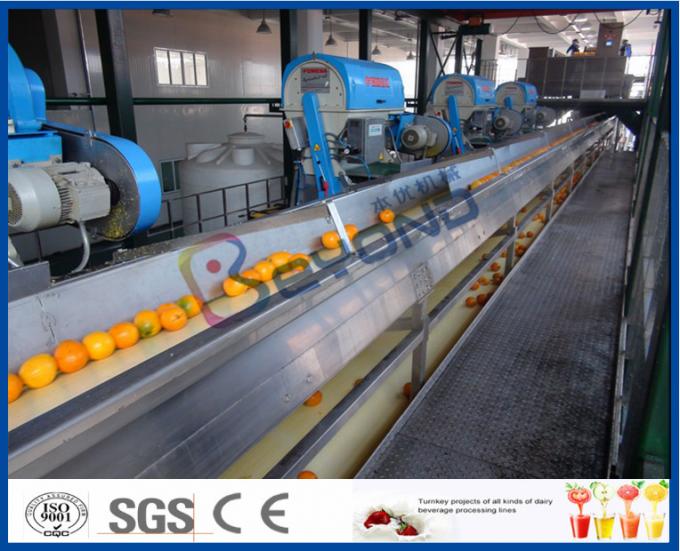 10TPH Automatic Orange Juice Extract Orange Processing Line For Juice
