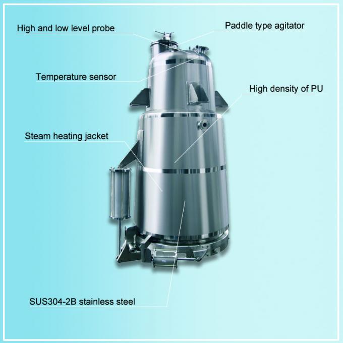 Airtight Manhole 10000L Stainless Steel Solvent Extraction Tanks