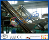 Adjustable Speed Clapboard Elevator Fruit Processing Plants With Stainless Steel / Plastic