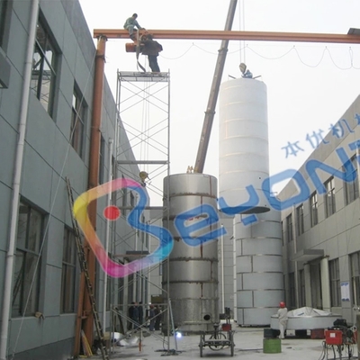 Food Grade Stainless Steel Refrigerated Milk Silo Tank 500ton 1000ton