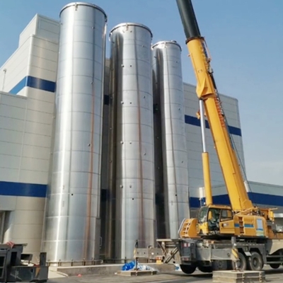 Food Grade Stainless Steel Refrigerated Milk Silo Tank 500ton 1000ton