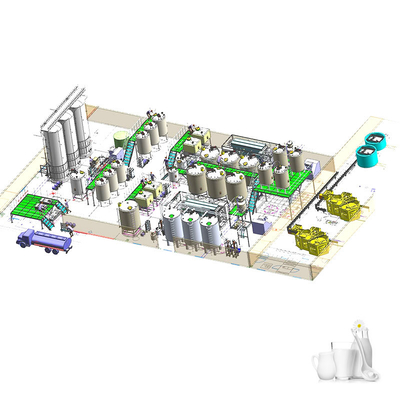 UHT Milk Pasteurization 500LPH Dairy Processing Plant