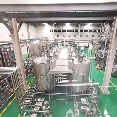 Auto Blending Pasteurized Milk Dairy Processing Plant Equipment