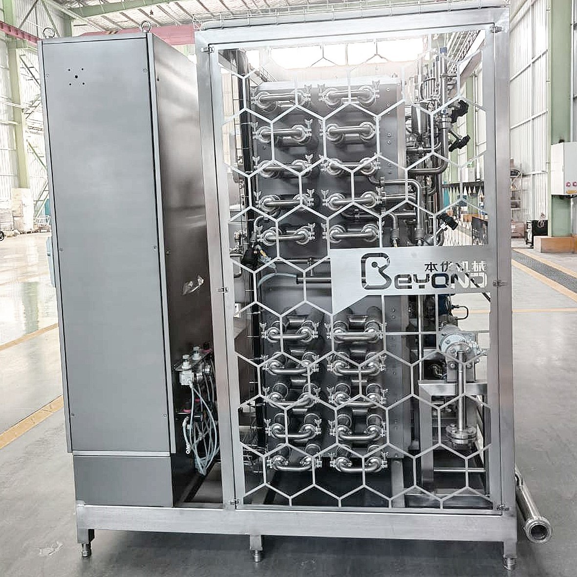 Posturization Frame Full Automatic Milk Pasteurization Equipment SUS316L Plate type