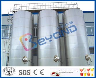5T - 30T Miller Type Milk Storage Stainless Steel Storage Tanks With SUS304 SUS316L