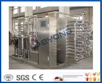 CE Fruit Processing Equipment , Tubular Uht Processing Equipment For Fruit Juice