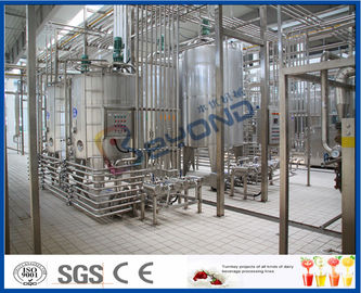 Multifunctional 5000LPH  Milk Processing line with pasteurized milk , UHT, cream and butter