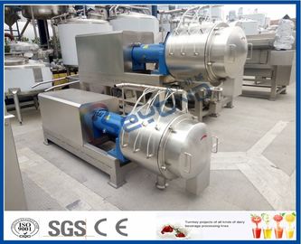 Double Stage Fruit Pulper Machine , Mango Pulping Industrial Juice Extractor Machines