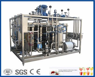 SUS304 Small Scale Milk Pasteurization Equipment , PLC Touch Screen Dairy Tech Pasteurizer