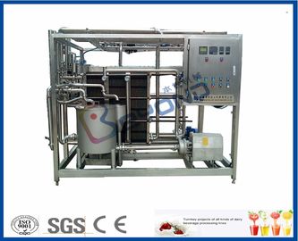 SUS304 Plate Milk Processing Equipment , PID Control Milk Pasteuriser Machine