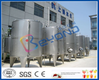 Stainless Steel Double Layer Tank For Storage / Insulation 0 ~ 100℃ Temperature Range