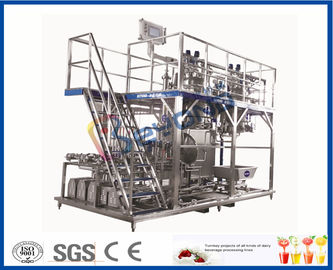 3000 - 20000LPH Full Automatic Beverage Production Line With CIP System / PLC Control