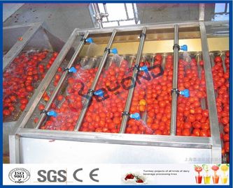 Tomato Sauce Making Machine Tomato Paste Production Line With Hot / Cold Break System