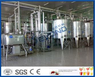 Heat Treated Pasteurized Milk Dairy Processing Plant With Milk Pasteurization Machine