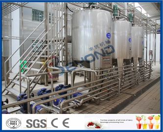 Full Auto Milk Manufacturing Plant , Yoghurt Processing Line Yogurt Making Machine