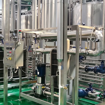 Automatic UHT Milk Processing Plant Flow Chart Condensed Milk Factory