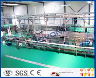 High Efficiency Fruit Juice Processing Line Process Beverage Sterilizing Tunnel