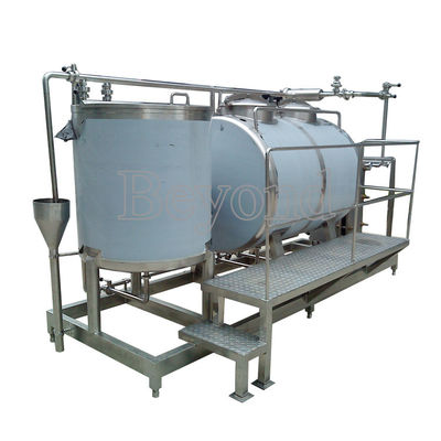Double Circuits 500L Fruit Juice CIP Cleaning Tanks