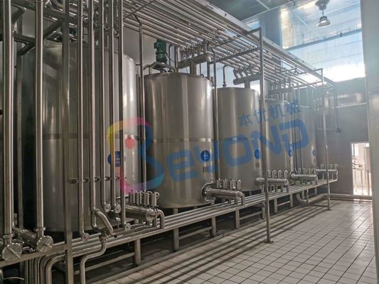Pasteurized Milk Stirring 5000LPH Yogurt Processing Line