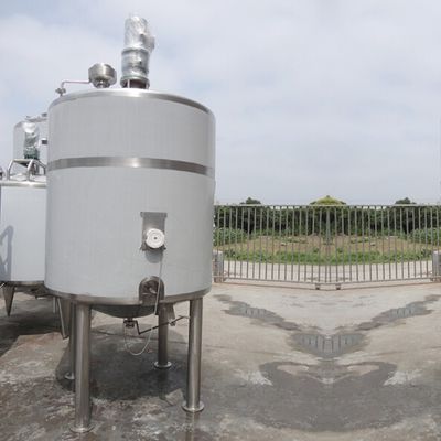 Automatic Spraying Cleaning 3000l Jacketed Stainless Steel Tank For Zymogen Making