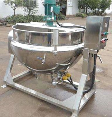 SUS304  Dairy Foods  Stainless Steel Steam Jacketed Pot Double Layer