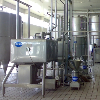 1440rpm High Speed Emulsification  Liquid Sugar Milk Jacketed Mixing Tank