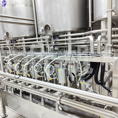 Full Automatic Milk Dairy Machinery For Flavoured Milk Manufacturing Process