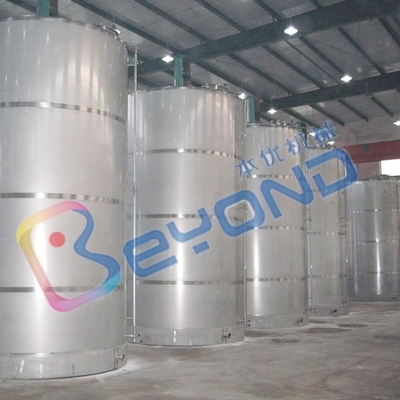 CE One Side Mounted Agitator Stainless Steel Cylinder Tank For Milk Collection Centre