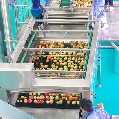SUS304 Automatic Apple Processing Line For Fruit Juice Plant  Energy Saving